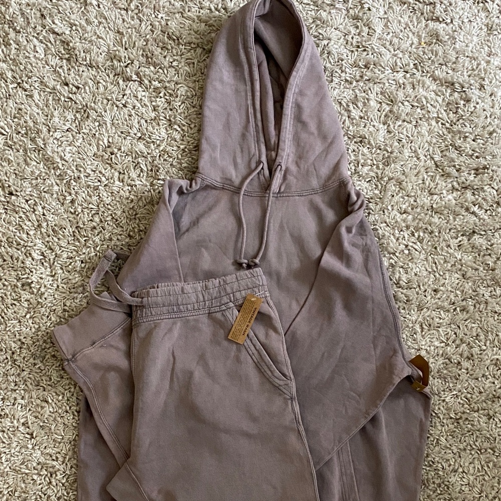 Men's Casual Hoodie and Sweatpants Set - Gray